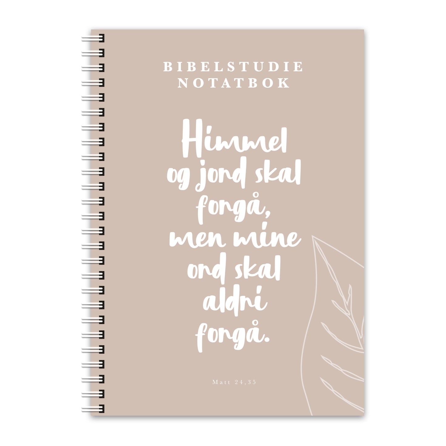 Bibelstudie Ruter Notatbok Spiralinnbinding