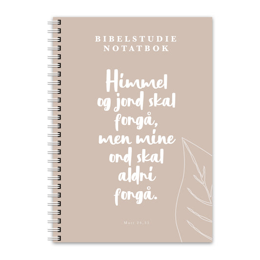 Bibelstudie Ruter Notatbok Spiralinnbinding