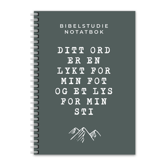 Bibelstudie Notatbok Spiralinnbinding Grønn