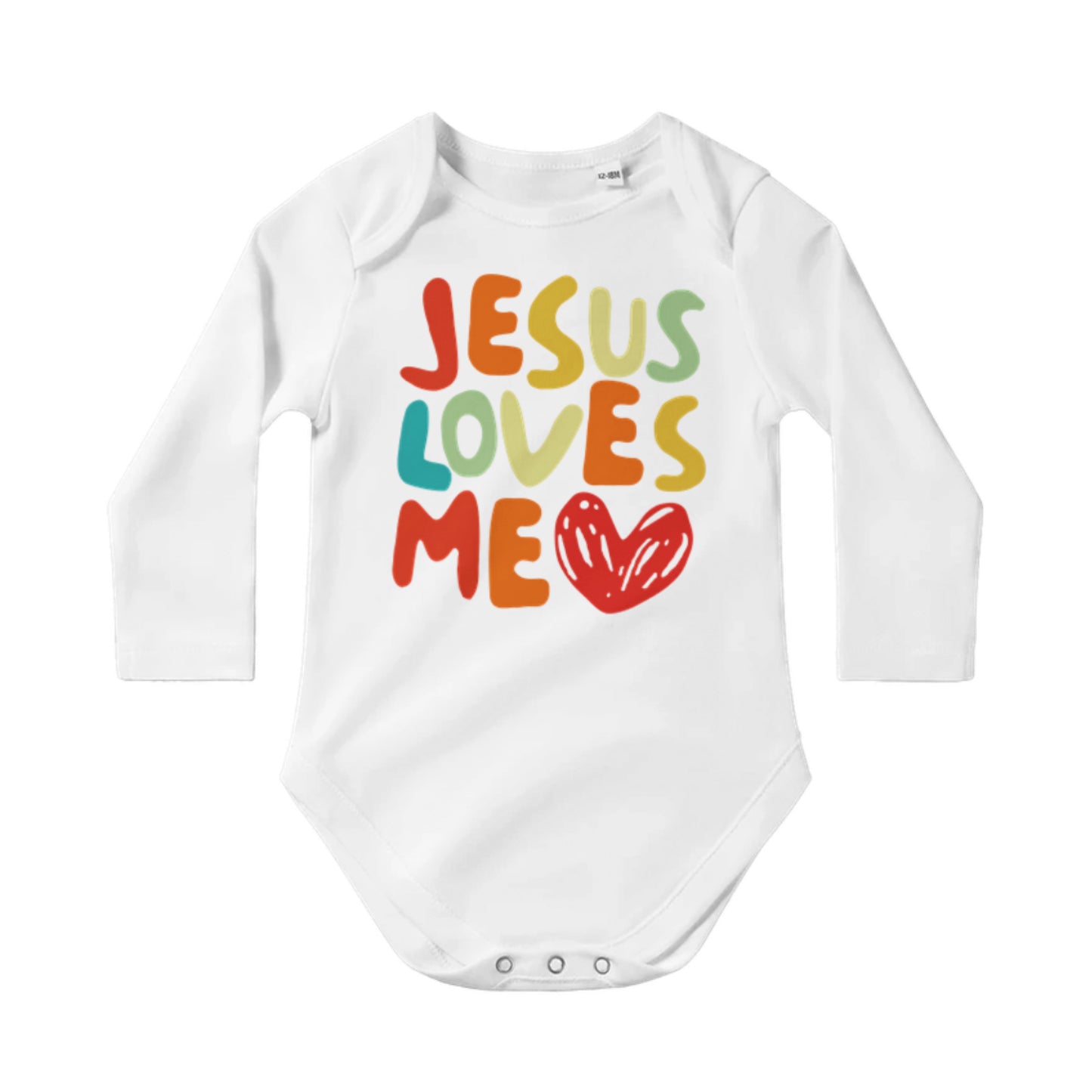 Jesus Loves Me - Langermet Babybody