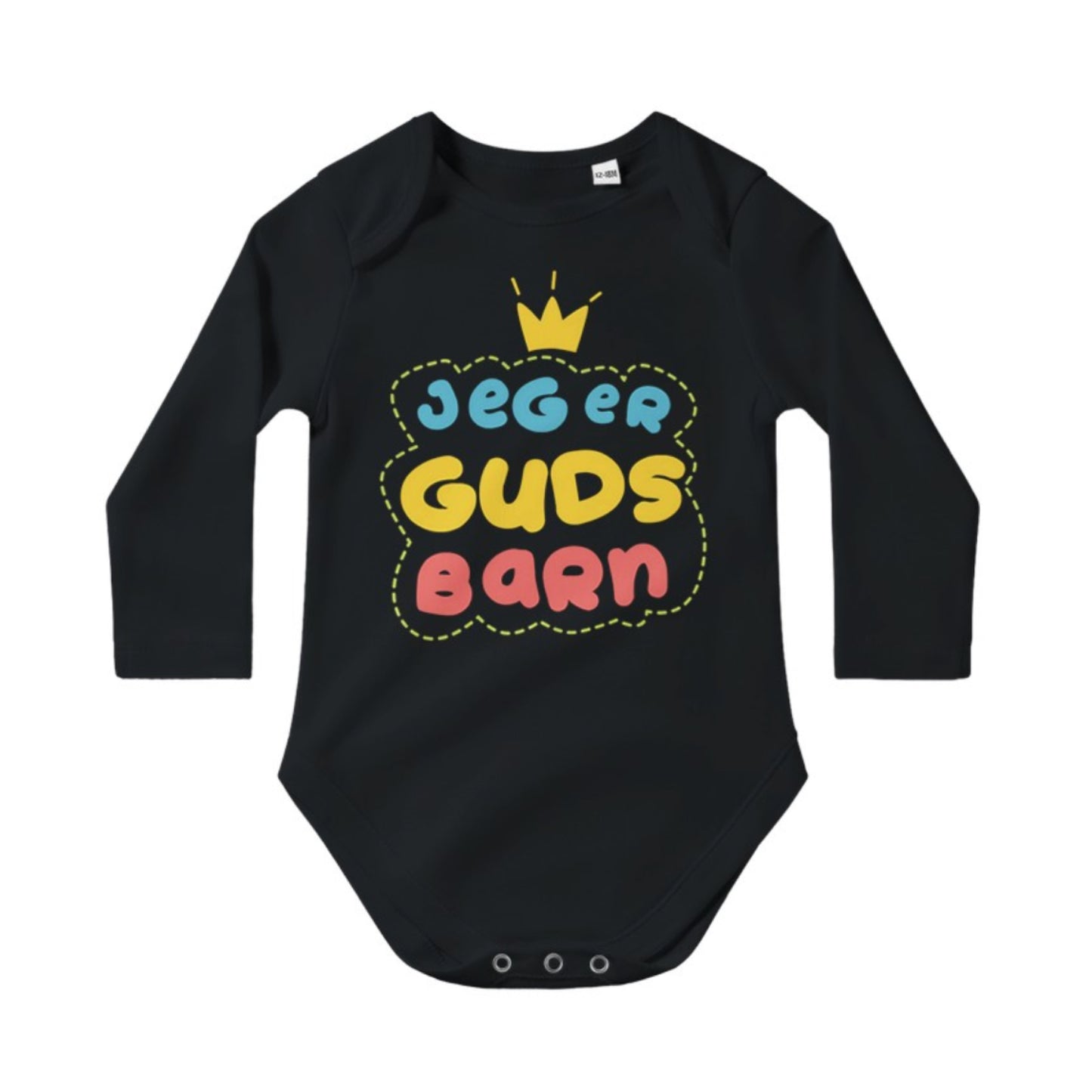 Jeg er Guds barn - Langermet Babybody