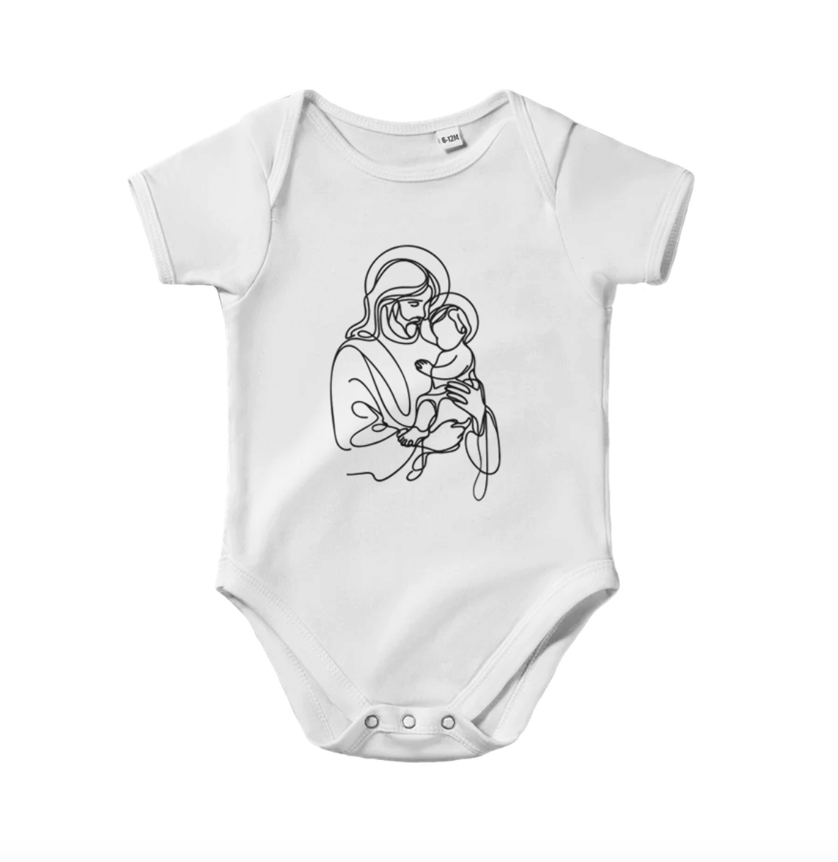 Jesus Linjer Kortermet Babybody